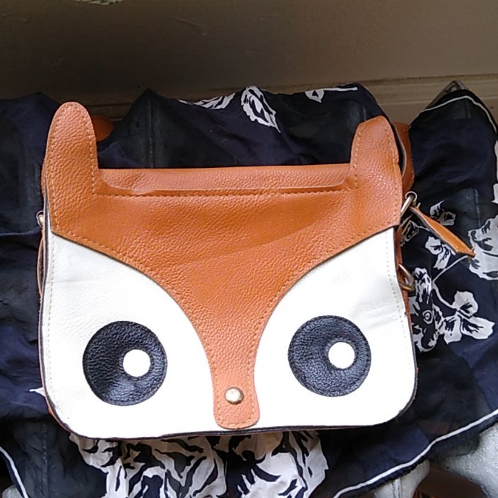 Adorable fox shoulder bag
